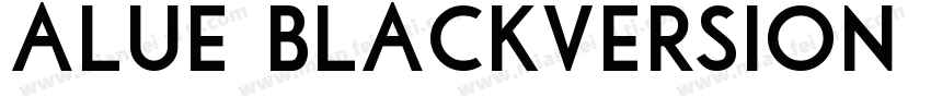 alue BlackVersion 1字体转换